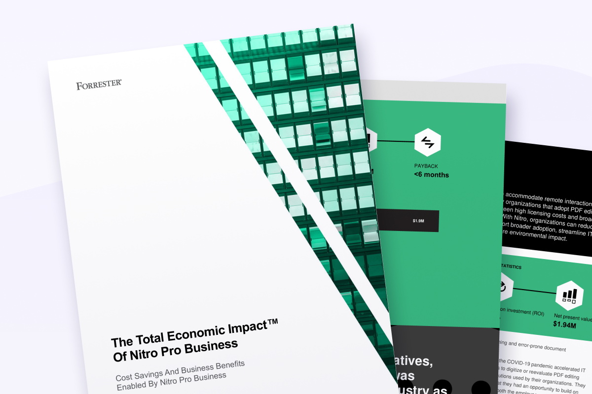 Resource Card-eBook-Forrester Study—The Total Economic Impact of Nitro Pro Business